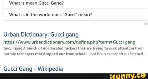 urban dictionary gucci|what does wap mean gucci.